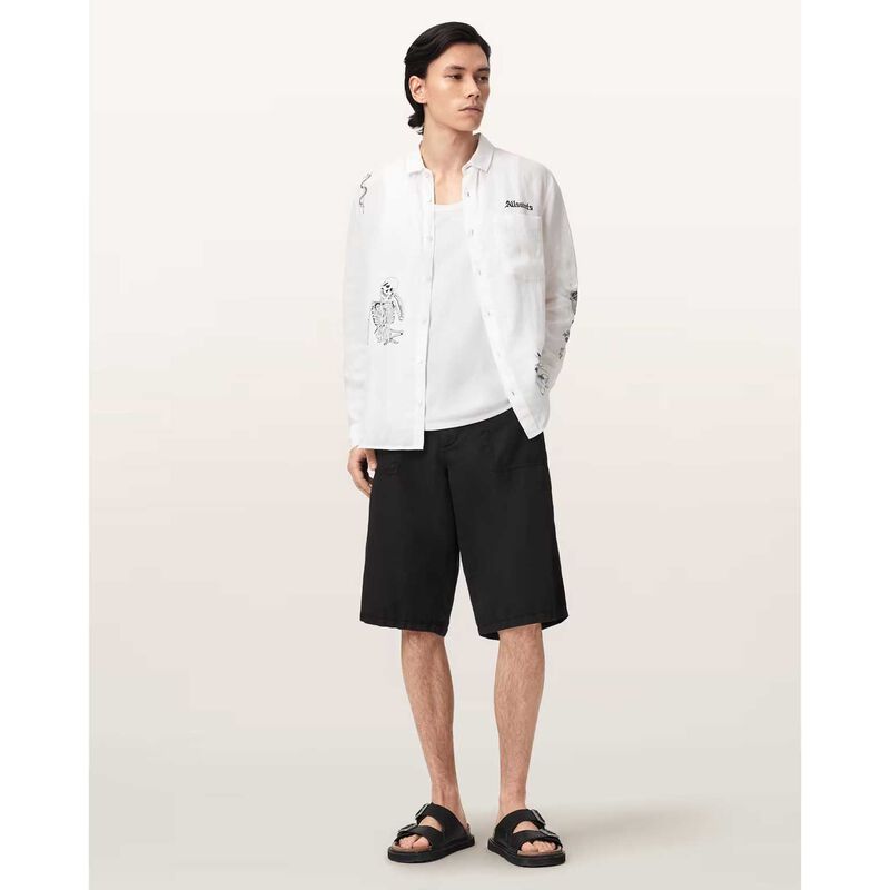 AllSaints Echo Relaxed Fit Shorts image number 3